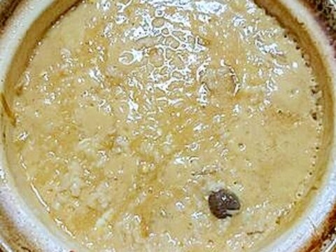 鍋のしめの雑炊（味噌チーズ油味）
